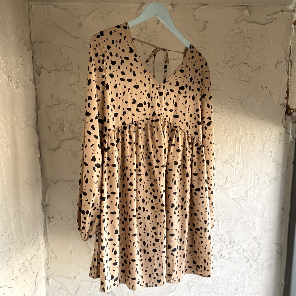Cheetah spot pattern dress